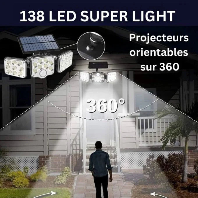 APPLIQUE SOLAIRE TRIPLE LED